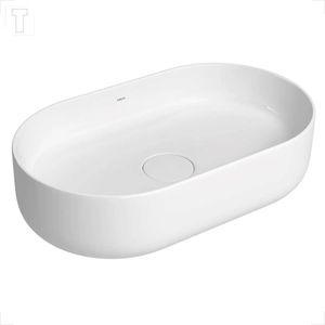 CUBA DECA APOIO OVAL LONGA L.14050.17 BRANCO GELO 500MM