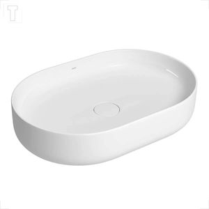 CUBA DECA APOIO OVAL LONGA L.14060.17 BRANCO 600MM