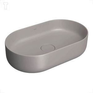 CUBA DECA APOIO OVAL LONGA L.14050.85 SOFT ANTRACITE 500MM