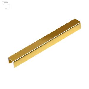 PERFIS VISCARDI 10X10 MM LUXOR GOLDEN ALUMINIO ANODIZADO CÓD. 284