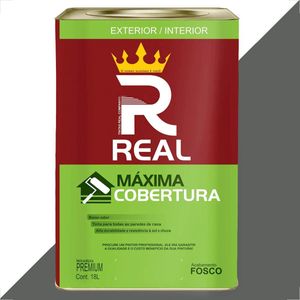 TINTA LATEX REAL MAXIMA COBERTURA 18L CINZA MEDIO