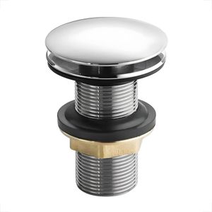 VALVULA LAVATORIO RAINHA CLICK LUXO CROMADA 8CM 7/8 1617
