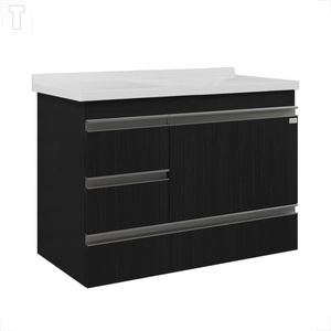 TOUCADOR LOCATT MONZA 80 NERO/NERO