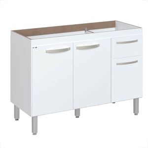 GABINETE RORATO COZINHA FLAT DESMONTADO 116,2CM BRANCO