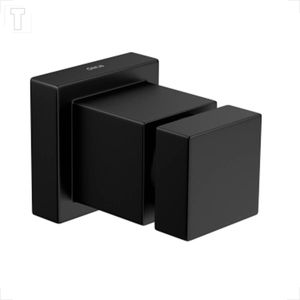 ACABAMENTO REGISTRO DECA CUBO 4900.BL86.PQ.MT 1/2 E 3/4 GAVETA BLACK MATTE