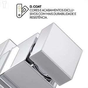 ACABAMENTO REGISTRO DECA CUBO 4900.C86.PQ 1/2 E 3/4 GAVETA CROMADO