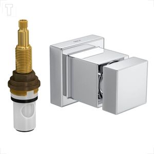 ACABAMENTO REGISTRO DECA CUBO 4916.C86.PQ 1/2 E 3/4 PRESSAO CROMADO