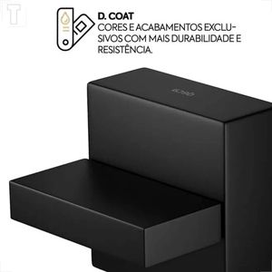 ACABAMENTO REGISTRO DECA DREAM 4900.BL87.PQ.MT 1/2 E 3/4 GAVETA BLACK MATTE