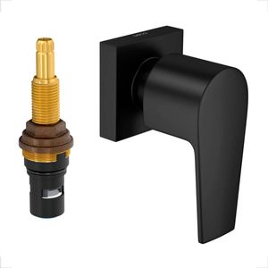 ACABAMENTO REGISTRO DECA LEVEL 4916.BL26.PQ.MT 1/2 E 3/4 PRESSAO BLACK MATTE
