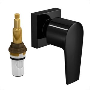 ACABAMENTO REGISTRO DECA LEVEL 4916.BL26.PQ.NO 1/2 E 3/4 PRESSAO BLACK NOIR