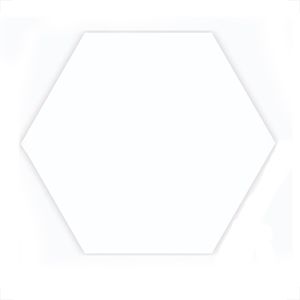 REVESTIMENTO CERAL 23X20 HEXAGONAL BRILHO BRANCO 108320125