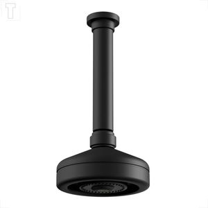 CHUVEIRO DECA ACQUA PLUS C/TUBO TETO 1990.BL.TET.MT BLACK MATTE