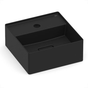 CUBA ROCA APOIO TERRA QUADRADA 30X30 COM MESA T7 MATTE BLACK A32787X080