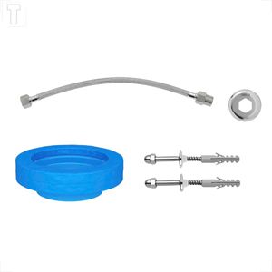 KIT FIXACAO P/BACIA C/CAIXA ACOPLADA VERTICAL CROMADO DECA 1200.C.KIT.PCD