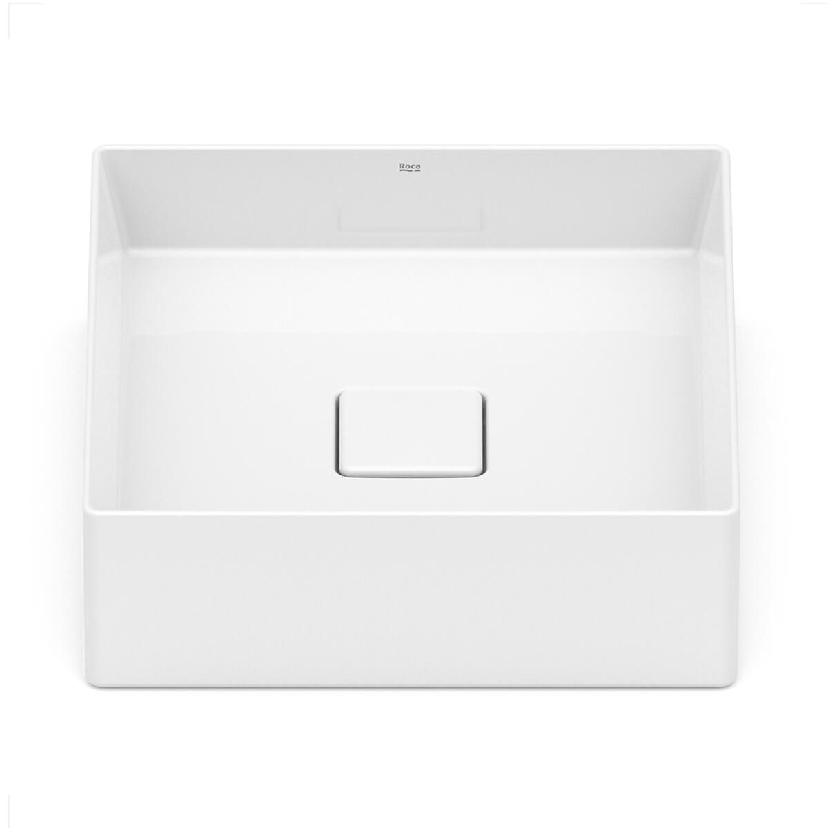 CUBA ROCA APOIO TERRA QUADRADA 35X35 SEM MESA T4 BRANCO A32787V000