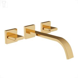 MISTURADOR PARA BANHEIRO PAREDE DECA POLO 1878.GL33 GOLD