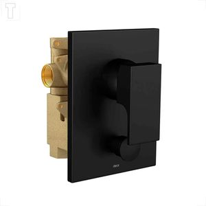 MISTURADOR MONOCOMANDO P/ CHUVEIRO COM DESVIADOR P/ BANHEIRA DECA UNIC BLACK MATTE 2994.BL90.MT 4 VIAS