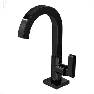 TORNEIRA PARA BANHEIRO MESA DECA SOUL 1198.BL38.NO BLACK NOIR