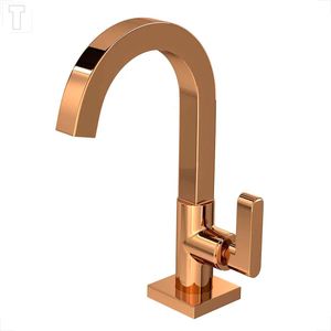TORNEIRA PARA BANHEIRO MESA DECA SOUL 1198.GL38.RD BICA ALTA RED GOLD