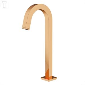 TORNEIRA PARA BANHEIRO MESA DECA TUBE 1198.GL.TUB.RD BICA ALTA RED GOLD