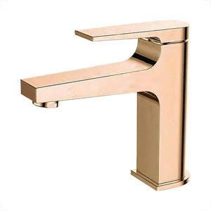 MISTURADOR MONOCOMANDO LEXXA LAVATORIO MESA BICA BAIXA ROSE GOLD LX5406RG