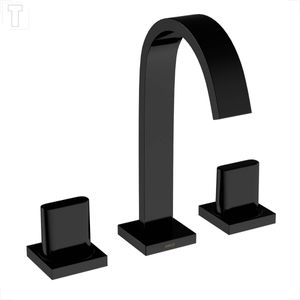 MISTURADOR PARA BANHEIRO MESA DECA POLO 1877.BL33.NO BLACK NOIR BICA ALTA