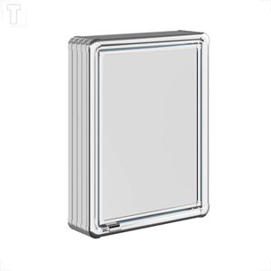 ARMARIO BANHEIRO ASTRA ALUMINIO SOBREPOR 35X11,3X45 LBP12