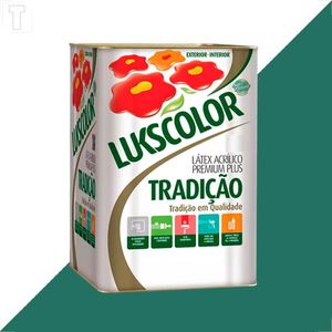 TINTA LATEX LUKSCOLOR TRADICAO ACRILICO FOSCO 18L VERDE