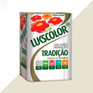 TINTA LATEX LUKSCOLOR TRADICAO ACRILICO FOSCO 18L ALGODAO EGIPCIO