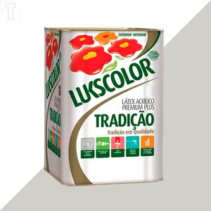 TINTA LATEX LUKSCOLOR TRADICAO ACRILICO FOSCO 18L CROMIO
