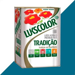TINTA LATEX LUKSCOLOR TRADICAO ACRILICO FOSCO 18L AZUL