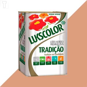 TINTA LATEX LUKSCOLOR TRADICAO ACRILICO FOSCO 18L FLAMINGO
