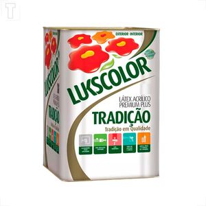 TINTA LATEX LUKSCOLOR TRADICAO ACRILICO FOSCO 18L BRANCO