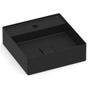 CUBA ROCA APOIO TERRA QUADRADA 40X40 COM MESA T9 MATTE BLACK