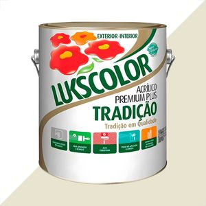TINTA LATEX LUKSCOLOR TRADICAO ACRILICO FOSCO 3600ML ALGODAO EGIPCIO