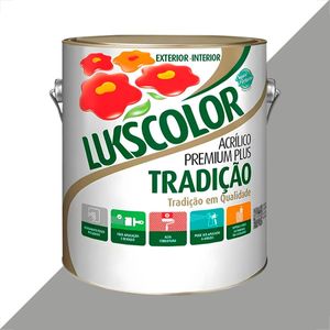 TINTA LATEX LUKSCOLOR TRADICAO ACRILICO FOSCO 3600ML ELEFANTE