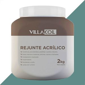 REJUNTE VILLACOL ACRILICO VERDE ACQUA 2KG