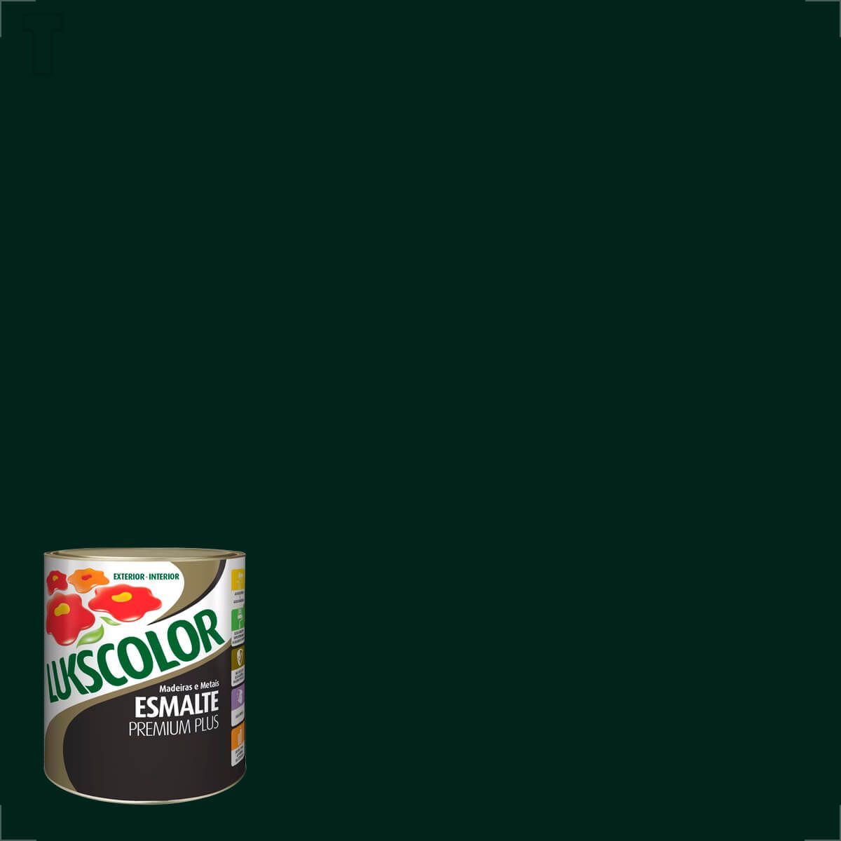 TINTA ESMALTE LUKSCOLOR ALTO BRILHO 900ML VERDE COLONIAL