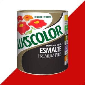 TINTA ESMALTE LUKSCOLOR ALTO BRILHO 900ML VERMELHO