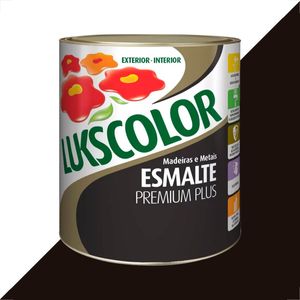 TINTA ESMALTE LUKSCOLOR ALTO BRILHO 900ML MARROM