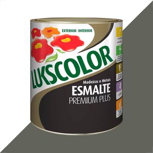 TINTA ESMALTE LUKSCOLOR ALTO BRILHO 900ML CINZA CHASSIS