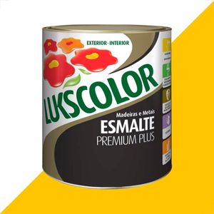 TINTA ESMALTE LUKSCOLOR ALTO BRILHO 900ML AMARELO