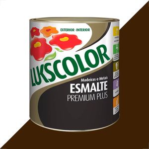 TINTA ESMALTE LUKSCOLOR ALTO BRILHO 900ML TABACO