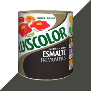 TINTA ESMALTE LUKSCOLOR ALTO BRILHO 900ML CINZA ESCURO