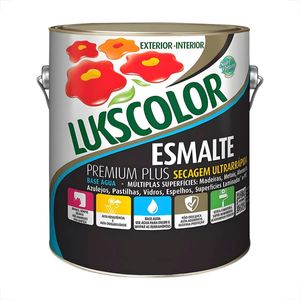 TINTA ESMALTE LUKSCOLOR BASE AGUA ACETINADO 3600ML BRANCO
