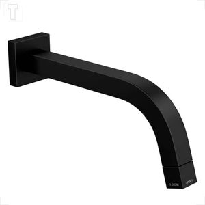 TORNEIRA PARA BANHEIRO PAREDE DECA TUBE 1178.BL.TUB.MT BLACK MATTE