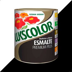 TINTA ESMALTE LUKSCOLOR FOSCO 900ML PRETO