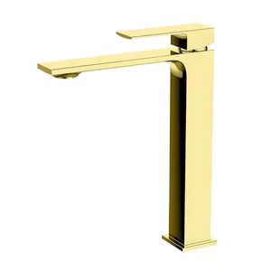 MISTURADOR MONOCOMANDO LEXXA LAVATORIO MESA BICA ALTA GOLD LX2292G