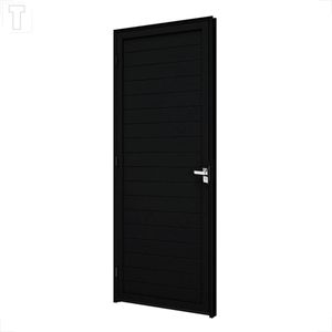 PORTA BRASIL ALUMINIO PRETO PREMIUM LAMBRI C/FECHADURA D 215X84X3,7 - 13796