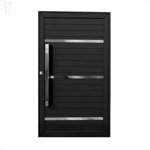 PORTA BRASIL ALUMINIO PRETO PREMIUM PIVOTANTE LAMBRI PUXADOR POLIDO E 215X114X6 - 13897